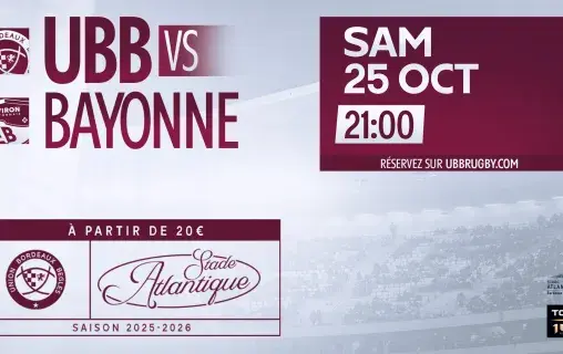 UBB - Bayonne Stade Atlantique Bordeaux metropole