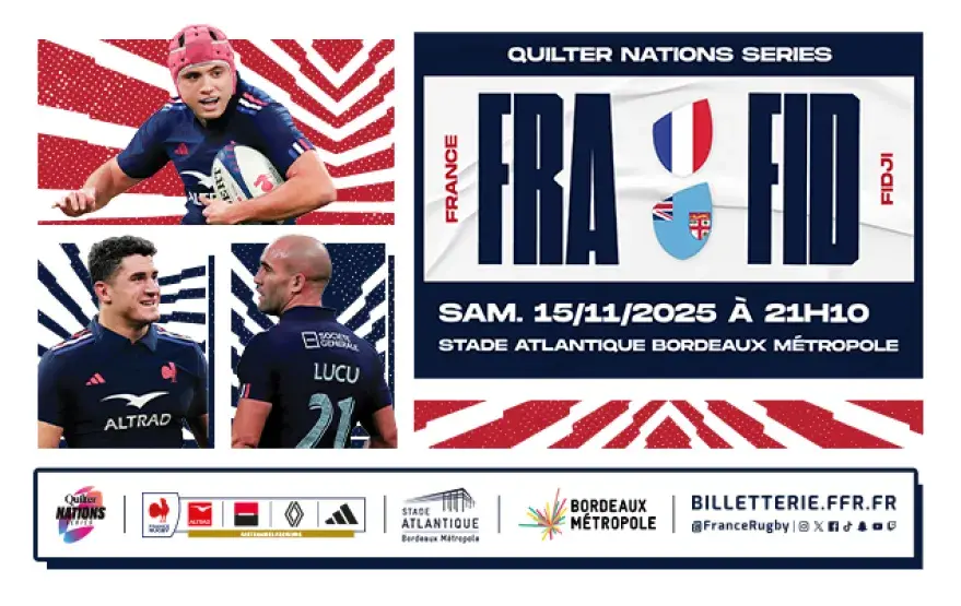 France - Fidji - Rugby - Stade Atlantique
