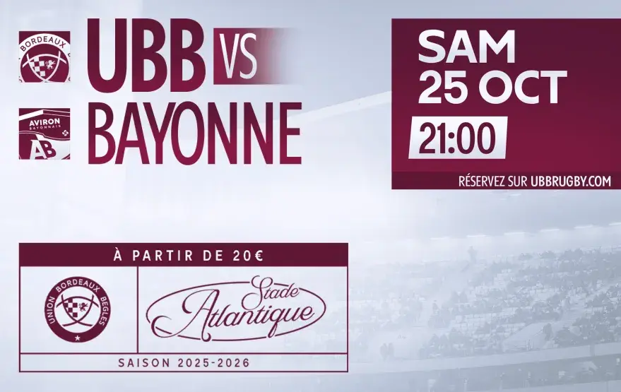 UBB - Bayonne Stade Atlantique Bordeaux metropole
