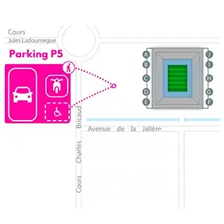 plan parking P5 - Stade Atlantique plan parking P5 - Stade Atlantique