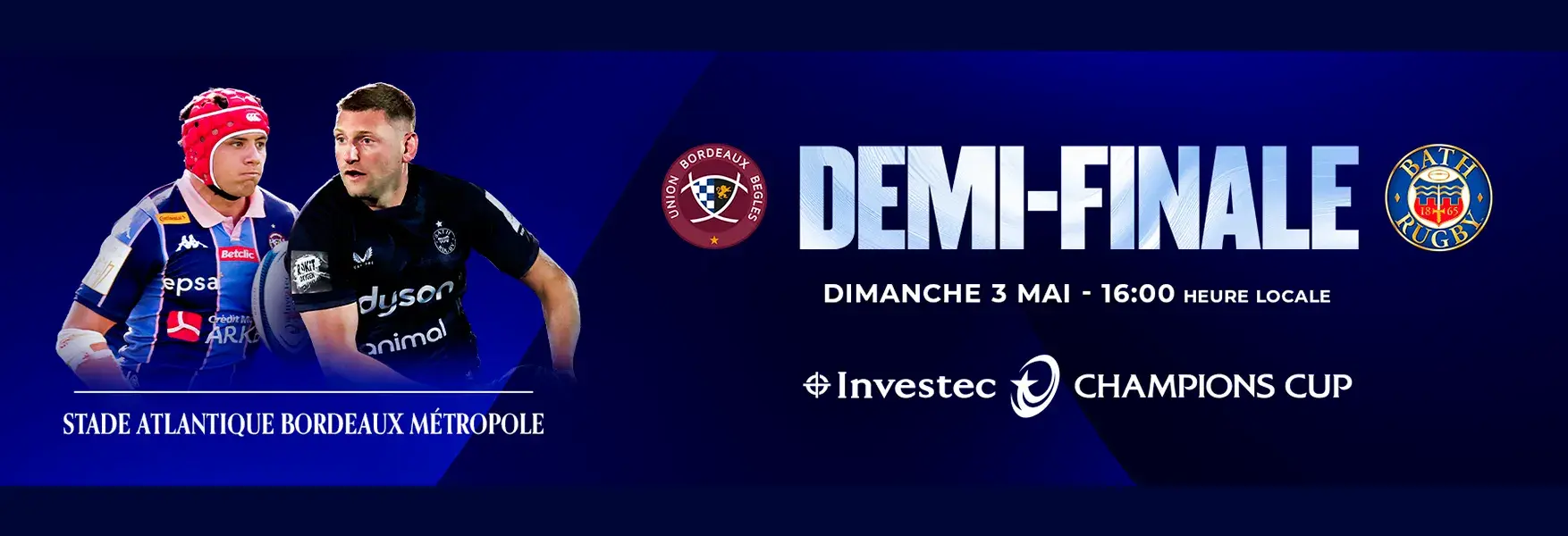 Banniere home Demi finale champions cup